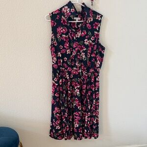 Charter Club Pink Floral Midi Dress